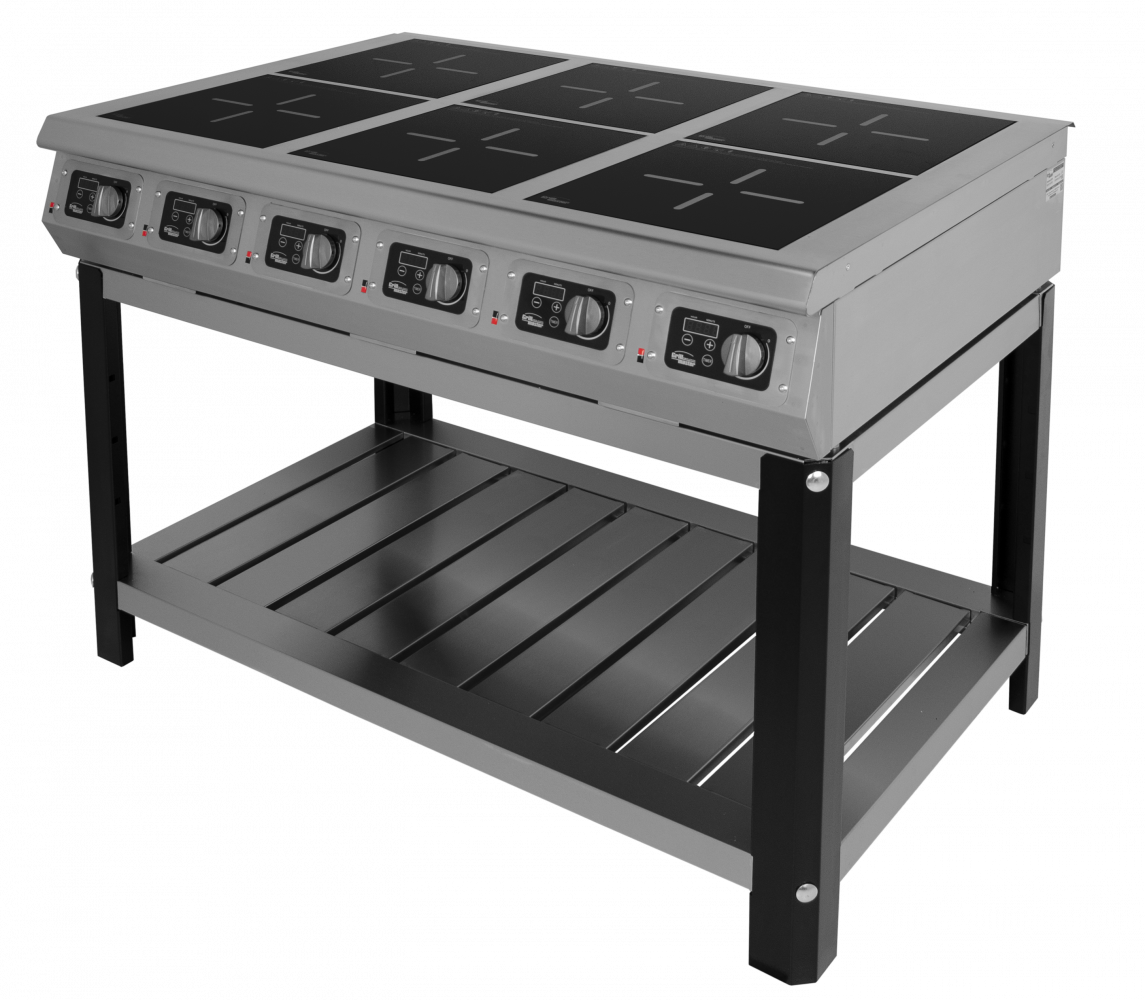 Плита индукционная 6-ти конфорочная  Ф6ИП/800 (НА ПОДСТАВКЕ) GRILL MASTER